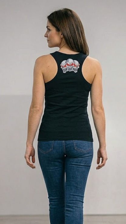 Camiseta sin mangas chica Negro